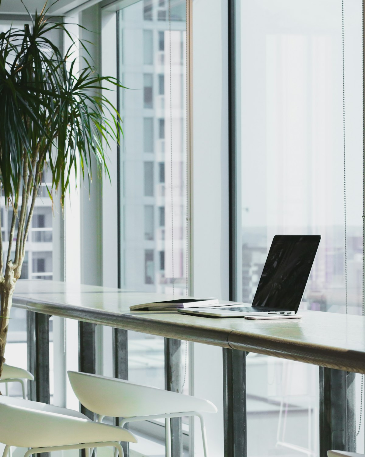 Enterprise workspace overlooking the city
